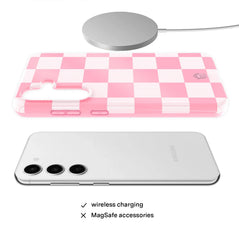 Pink Vibe Checkered Samsung Case