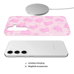 Ghosted Pink Glitter Samsung Case