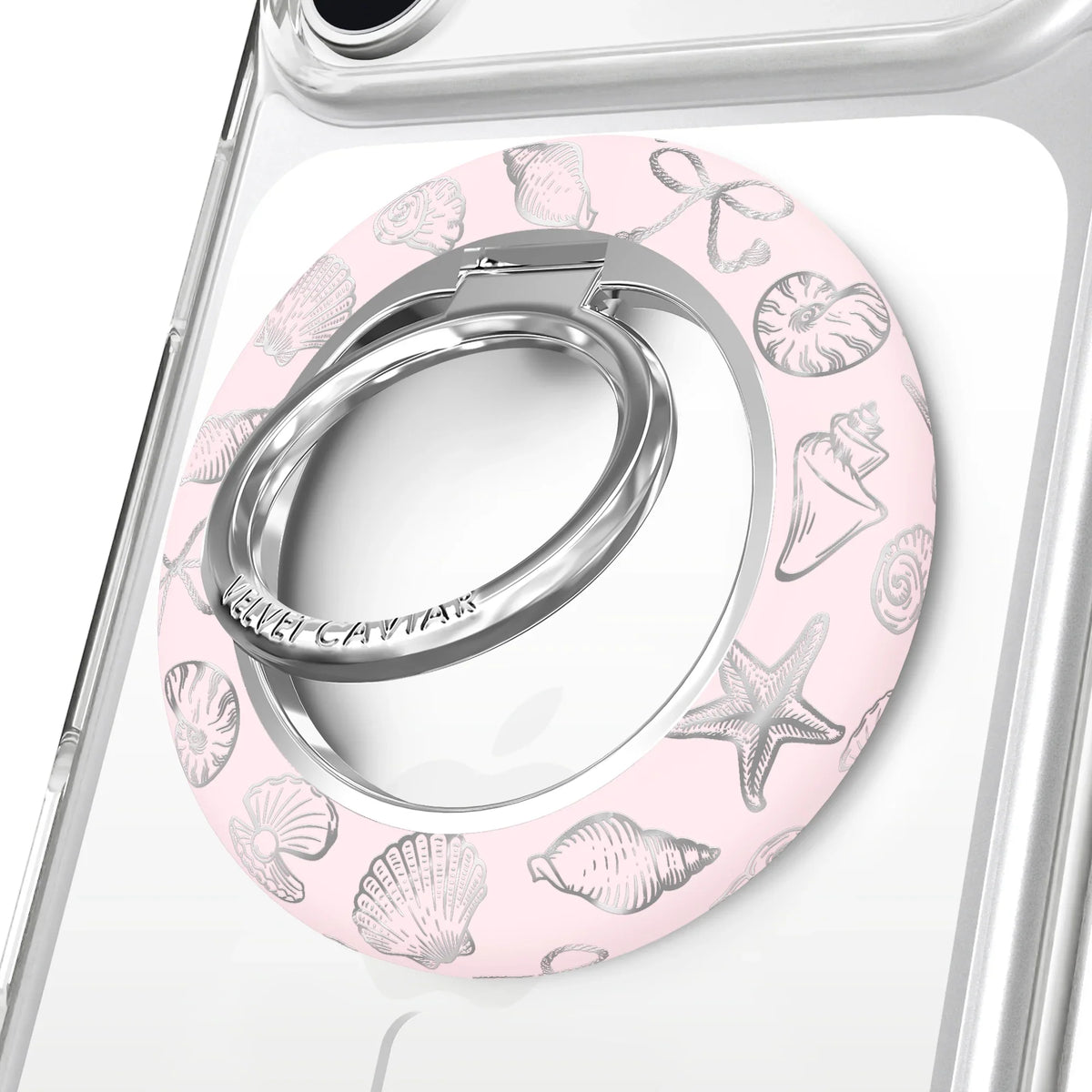 Pink Coastal Seashells MagSafe Grip Ring
