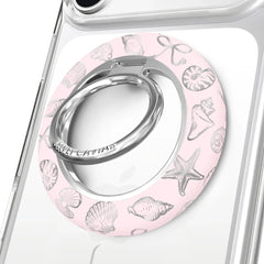 Pink Coastal Seashells MagSafe Grip Ring