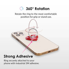 Rose Vibe Checkered Phone Ring