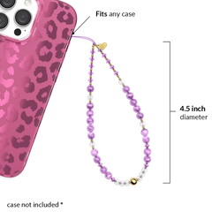 Amethyst Gemstone Phone Charm
