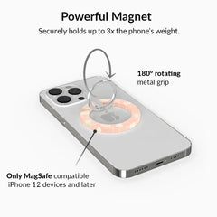 Peach Blossom Floral MagSafe Ring