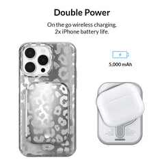 Chrome Leopard Portable MagSafe Charger Power Pack