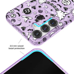 Witchy Lilac Glitter Samsung Case