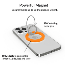 Neon Orange MagSafe Grip Ring