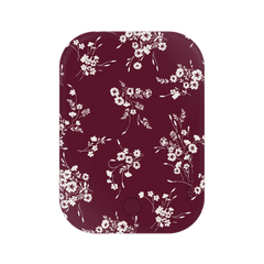 French Burgundy Floral Portable MagSafe Charger Power Pack