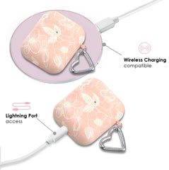 Peach Blossom Floral AirPod Case