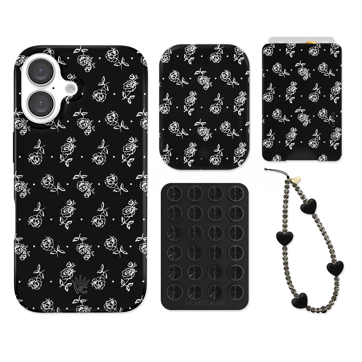 Vintage Roses iPhone Bundle Set - Wallet
