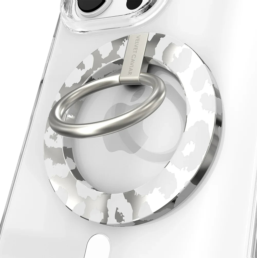 Chrome Leopard MagSafe Grip Ring