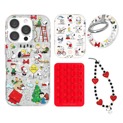 Snoopy Christmas Glitter iPhone Bundle Set - Grip