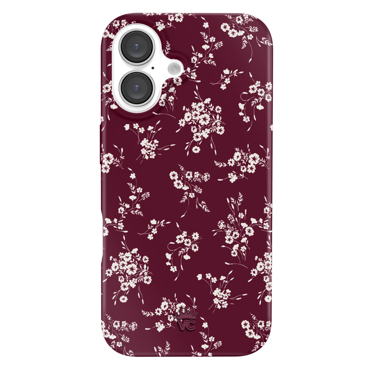 French Burgundy Floral iPhone Case