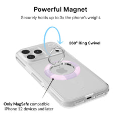 Lilac Vibe Checkered MagSafe Grip Ring