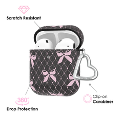 Lacy Pink Bows AirPod Case