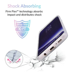 White & Gray Marble Samsung Case