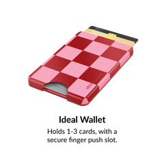 Rose Vibe Checkered Magsafe Wallet