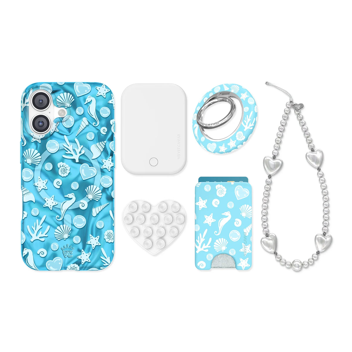 Aquamarine Holo iPhone Bundle Set