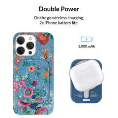 Groovy Floral Portable MagSafe Charger Power Pack