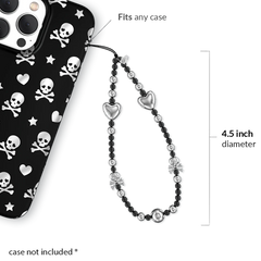 Chrome Skulls Phone Charm