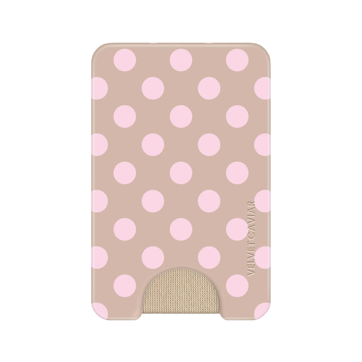 Brown Sugar Polka Dot MagSafe Wallet