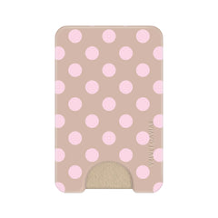Brown Sugar Polka Dot MagSafe Wallet