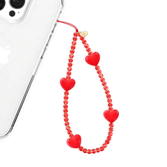 Red Heart Phone Charm