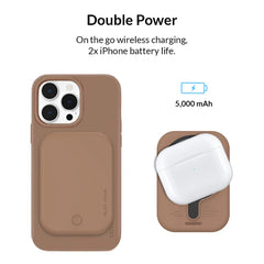 Brown Portable MagSafe Charger Power Pack