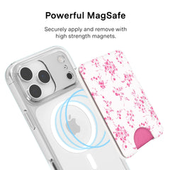 French Rose Floral MagSafe Wallet