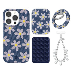 Denim Daisy iPhone Bundle Set - Grip