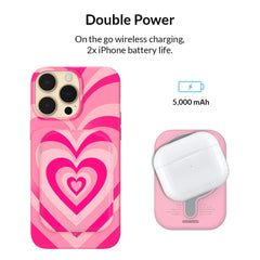 Pink Sweethearts Portable MagSafe Charger Power Pack