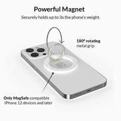 White Croc MagSafe Grip Ring