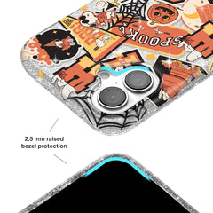 Snoopy Halloween Varsity Glitter iPhone Case