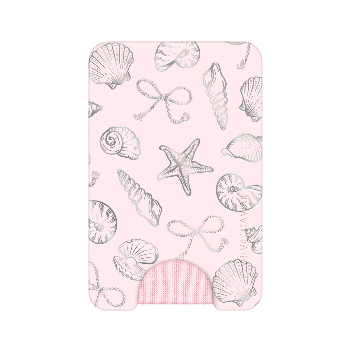 Pink Coastal Seashells MagSafe Wallet