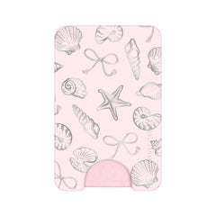 Pink Coastal Seashells MagSafe Wallet