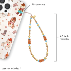 Cowboy Teddy Phone Charm
