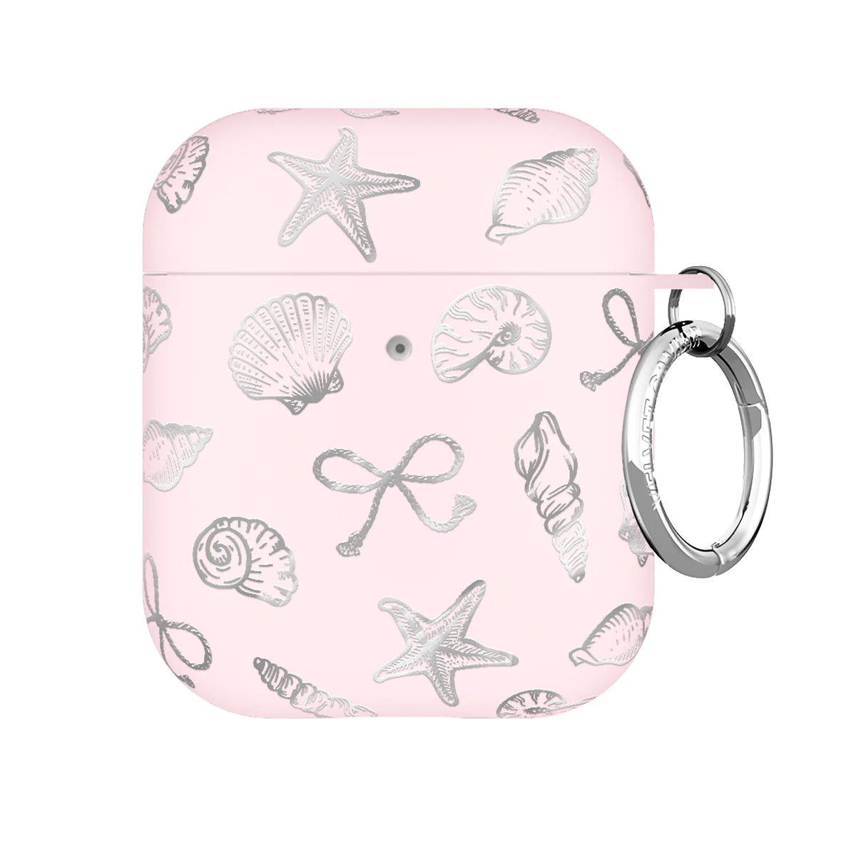 Pink Coastal Seashells AirPod Case