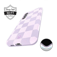 Lilac Vibe Checkered Samsung Case