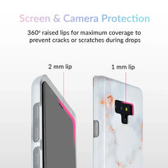 Gray Clouds Marble Samsung Galaxy Case