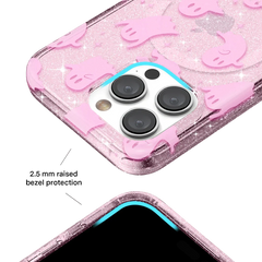 Ghosted Pink Glitter iPhone Case