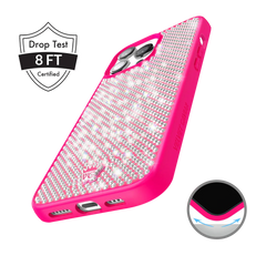 Hot Pink Caviar Crystals iPhone Case
