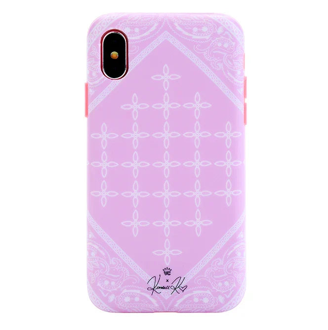 Pink Bandana iPhone Case by Kendall Vertes