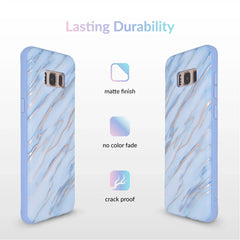 Sky Blue Rose Gold Chrome Samsung Galaxy Case
