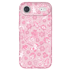 Pink Christmas Glitter iPhone Case