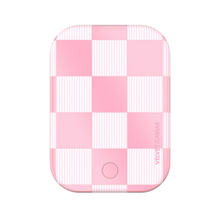 Pink Vibe Checkered Portable MagSafe Charger Power Pack