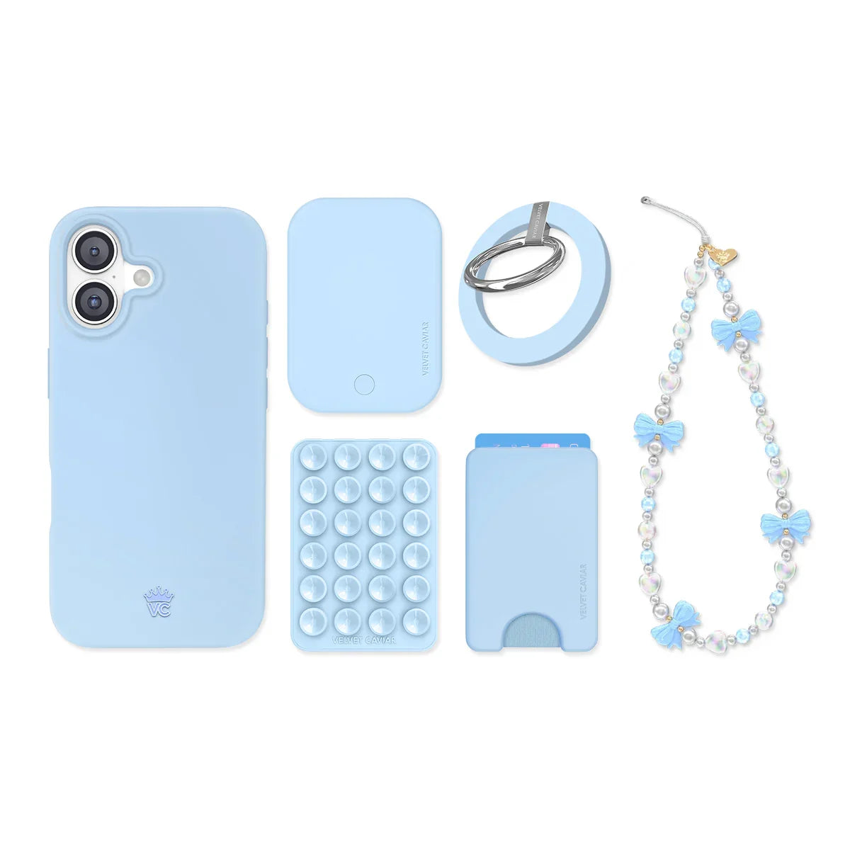 Cotton Candy Blue iPhone Bundle Set