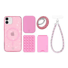 Pink Stardust Glitter iPhone Bundle Set