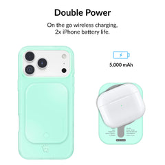 Mint Jelly Portable MagSafe Charger Power Pack