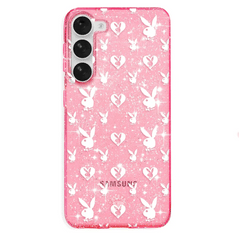 Playboy Pink Bunny Glitter Samsung Case