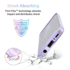Purple Geometric Marble Samsung Case