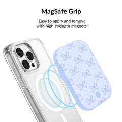 Lovely Blue Bows Portable MagSafe Charger Power Pack